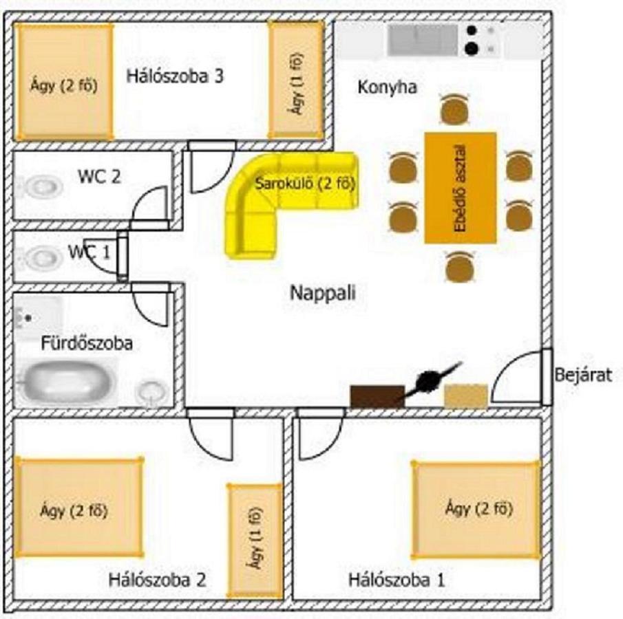 Gazlang Apartman Hajdúszoboszló Exteriör bild